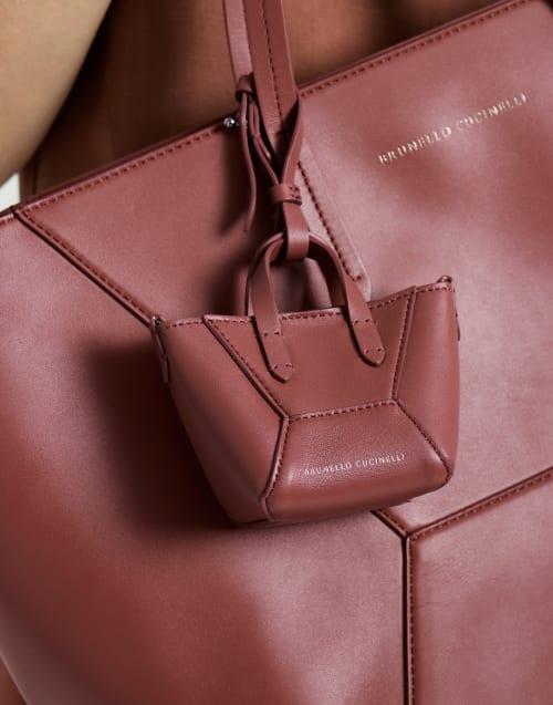 Calfskin BC Duo micro bag Firebrick Woman - Brunello Cucinelli