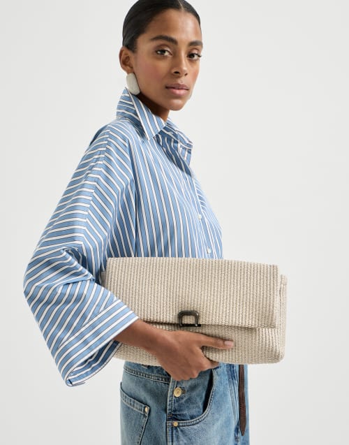 Sartorial clutch bag Beige Woman - Brunello Cucinelli
