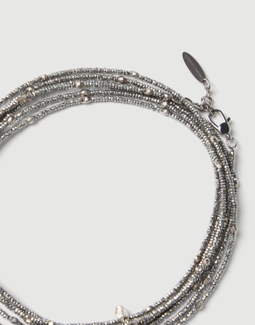 Collier échelle Brunello Cucinelli En Perles De Cristal Bronze  547534