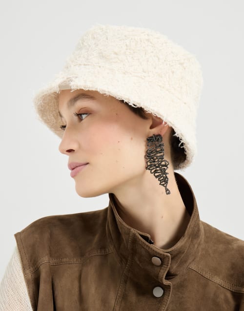 Bucket hat Ecru Woman - Brunello Cucinelli