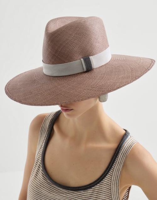 Fedora in paglia Beige Donna - Brunello Cucinelli