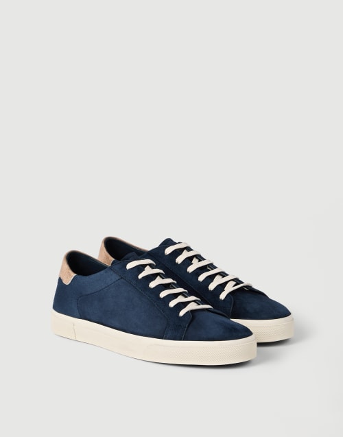 Suede sneakers Blue Man - Brunello Cucinelli