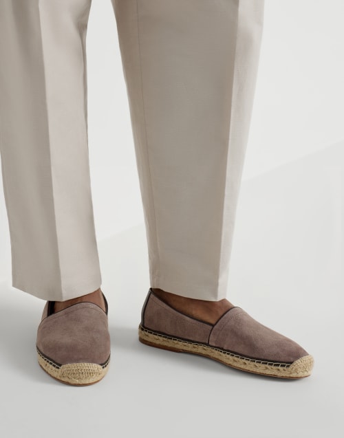 Brunello Cucinelli Stylish Cream Espadrilles Brunello Cucinelli Monili Trim Espadrille Wedge Sandal  main image 2