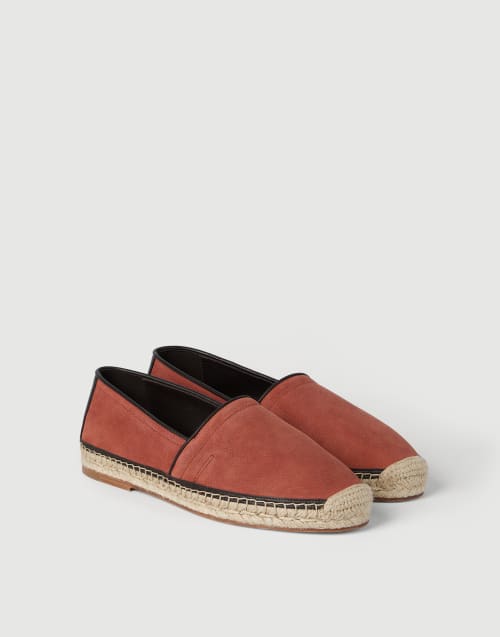 Calfskin espadrilles Rust Brown Man - Brunello Cucinelli