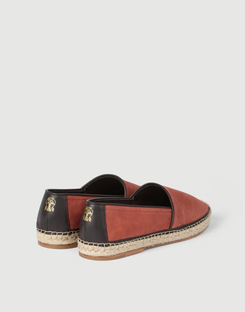 Calfskin espadrilles Rust Brown Man - Brunello Cucinelli