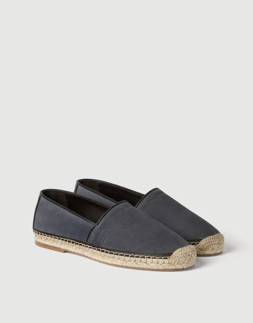 Calfskin espadrilles Denim Man - Brunello Cucinelli