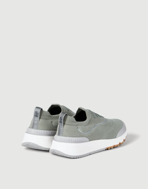 Knit runners Olive Man - Brunello Cucinelli