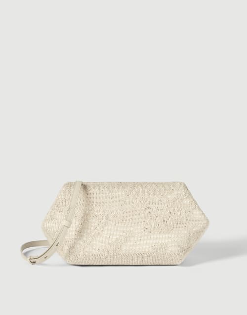 Dazzling water lilies pouch bag Panama Woman - Brunello Cucinelli
