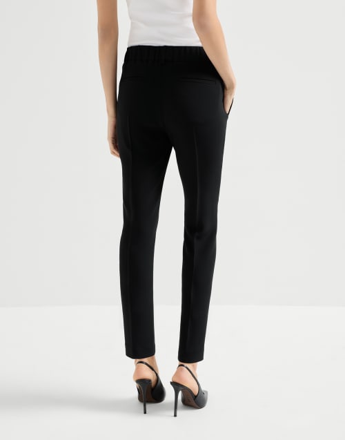 Pantalon Tailored Jogger Noir Femme - Brunello Cucinelli