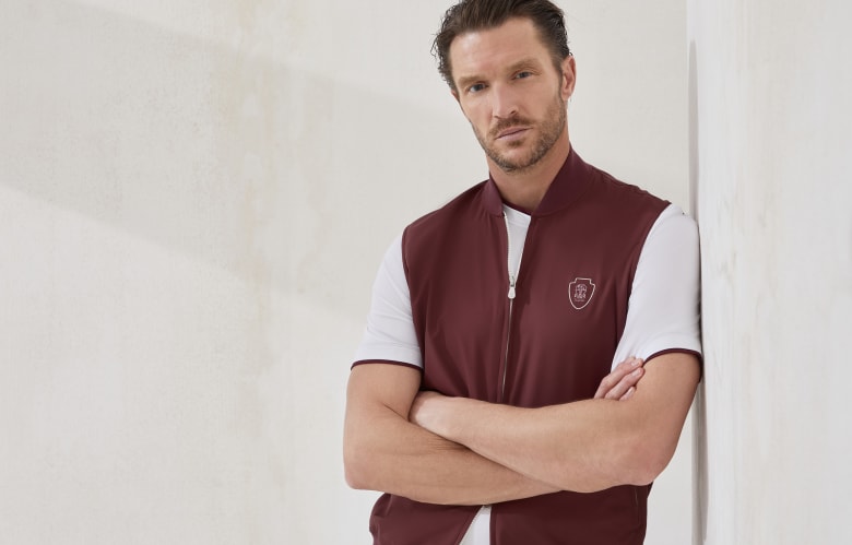 Nylon vest Amaranth Man - Brunello Cucinelli