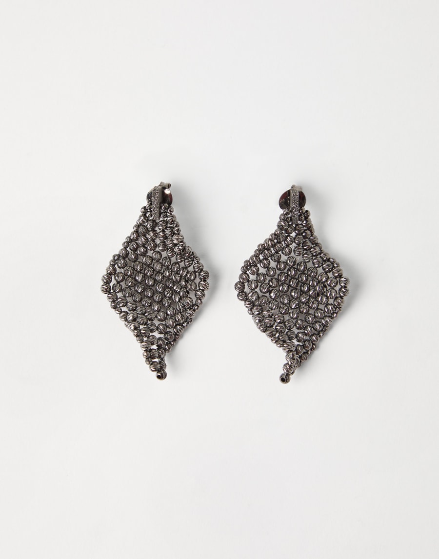 Sculptured earrings Lignite Grey Woman - Brunello Cucinelli