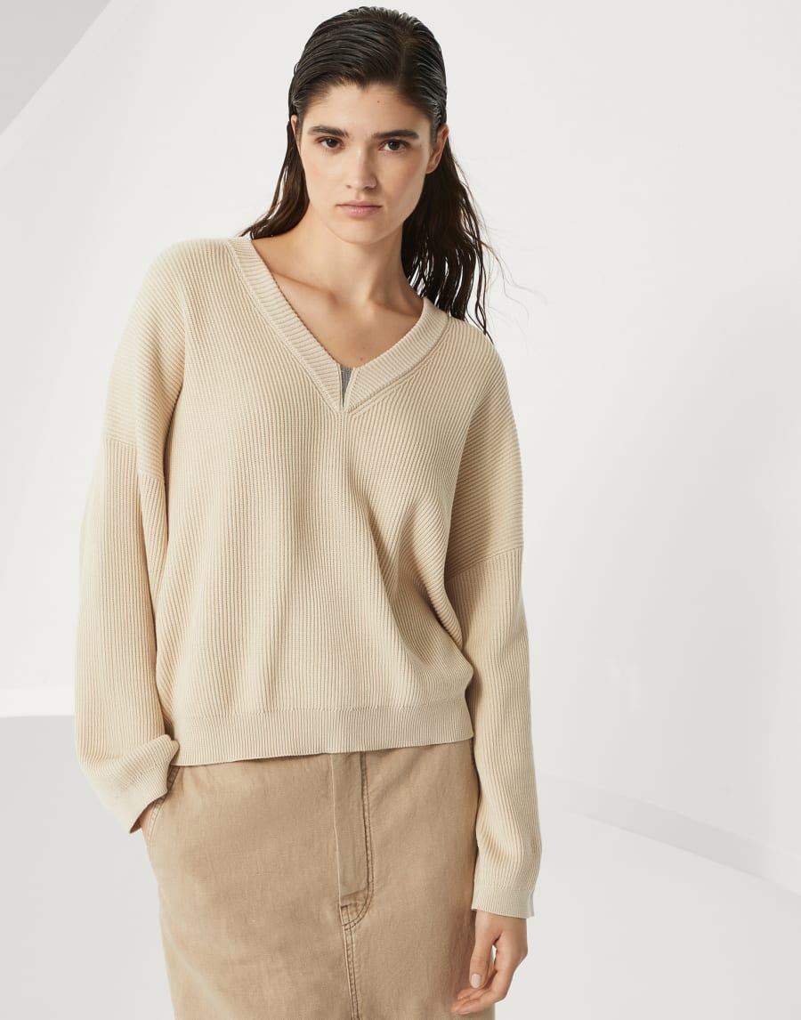 Maglia con monile Burro Donna - Brunello Cucinelli