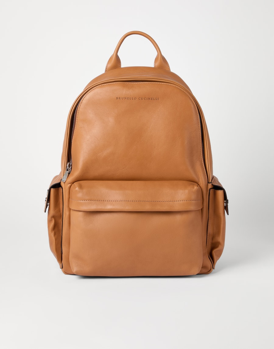 Travel backpack Cognac Man - Brunello Cucinelli