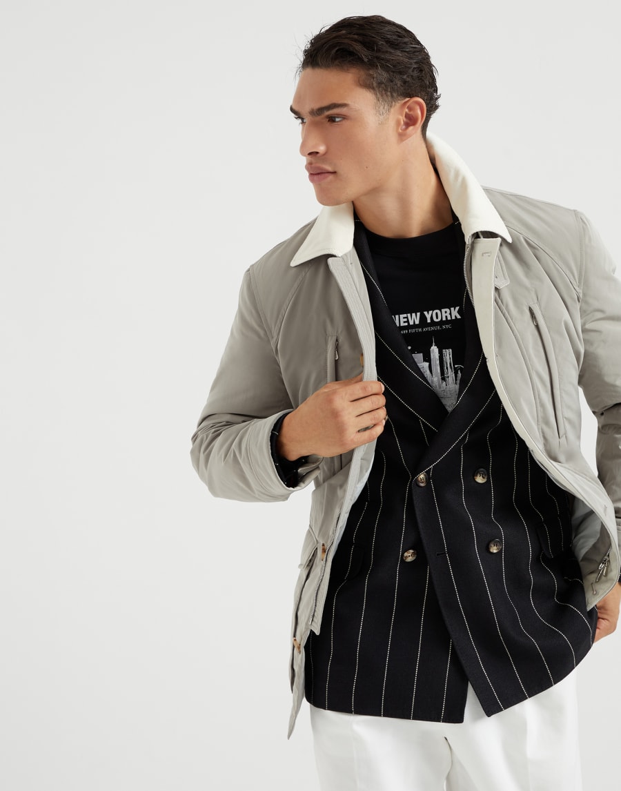 Water-resistant parka Khaki Man - Brunello Cucinelli