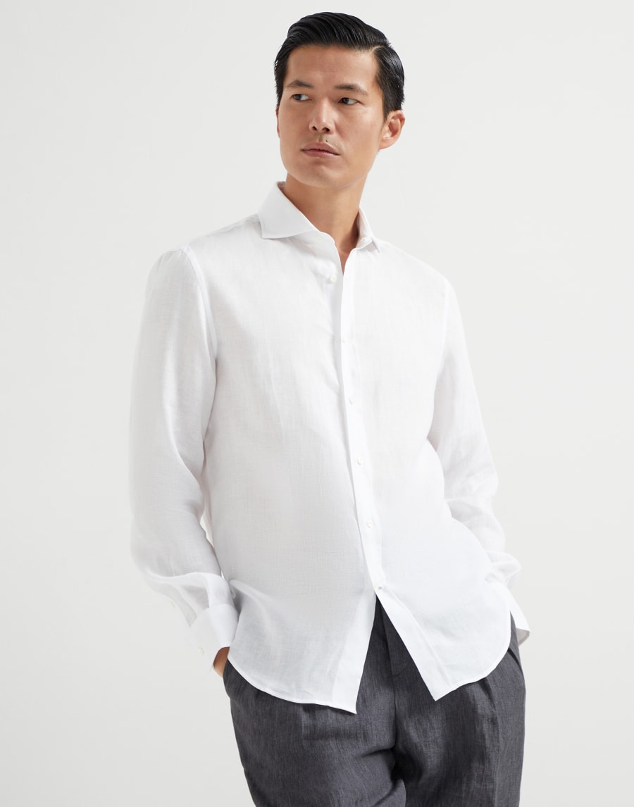 Linen shirt White Man - Brunello Cucinelli