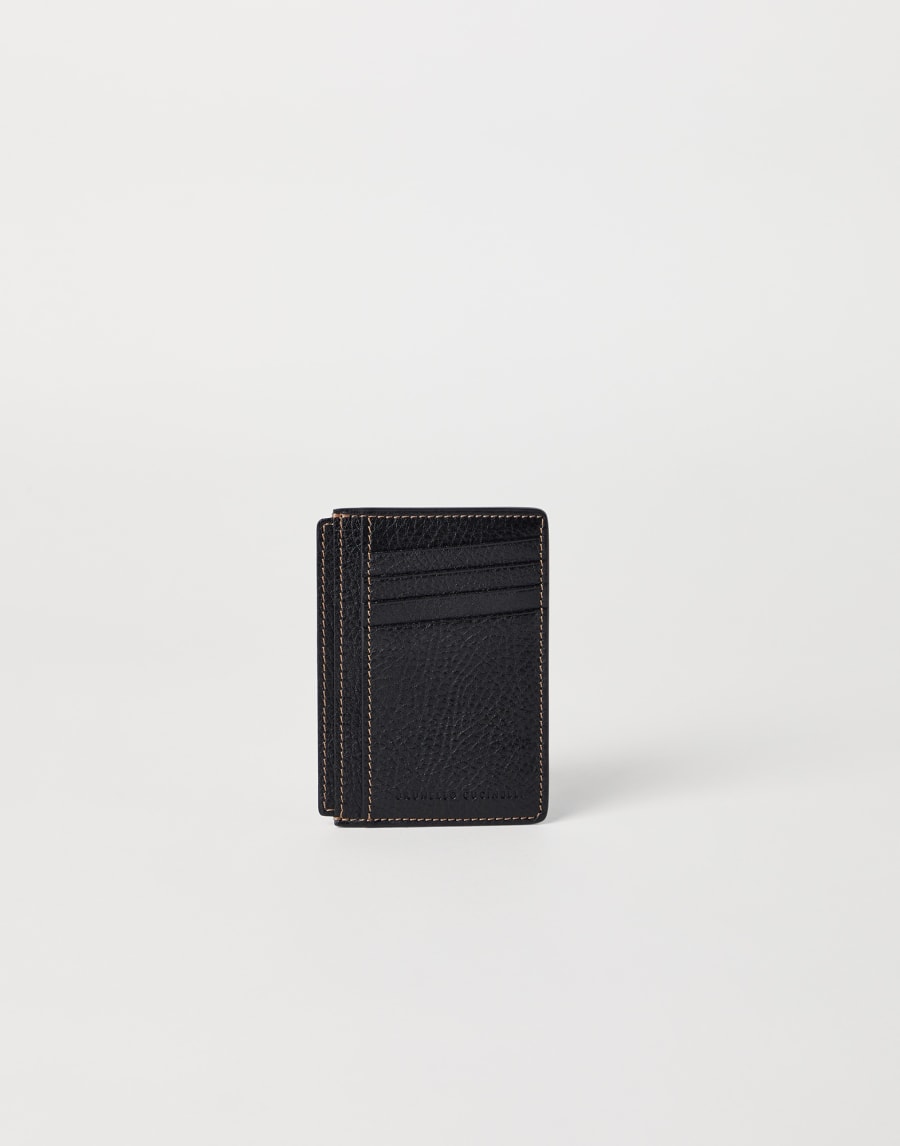 Calfskin card case Black Man - Brunello Cucinelli