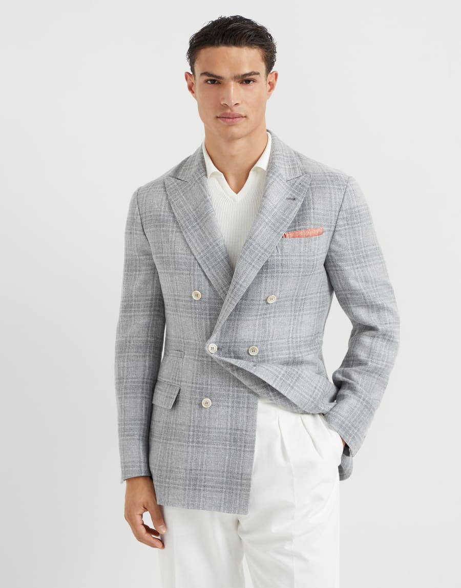 Uconstructed blazer Grey Man - Brunello Cucinelli