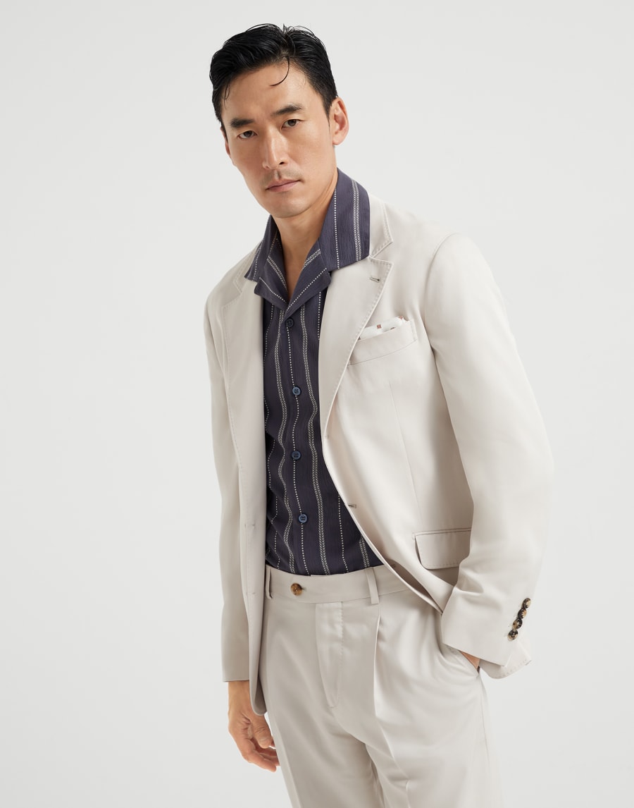 Twill unconstructed blazer Yuta Man - Brunello Cucinelli