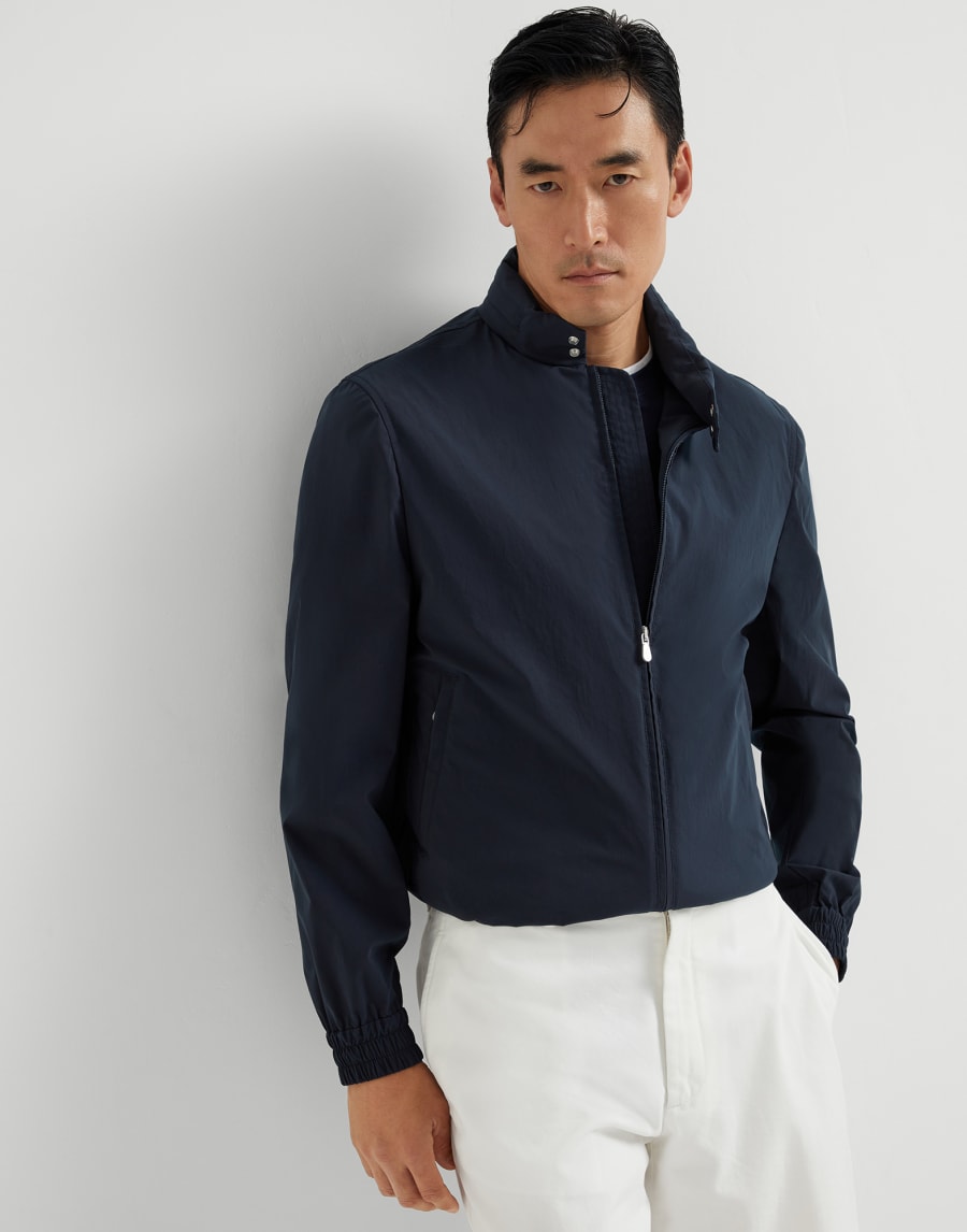 ウォーターレジスタント アウターウェア ネイビーブルー メンズ - Brunello Cucinelli