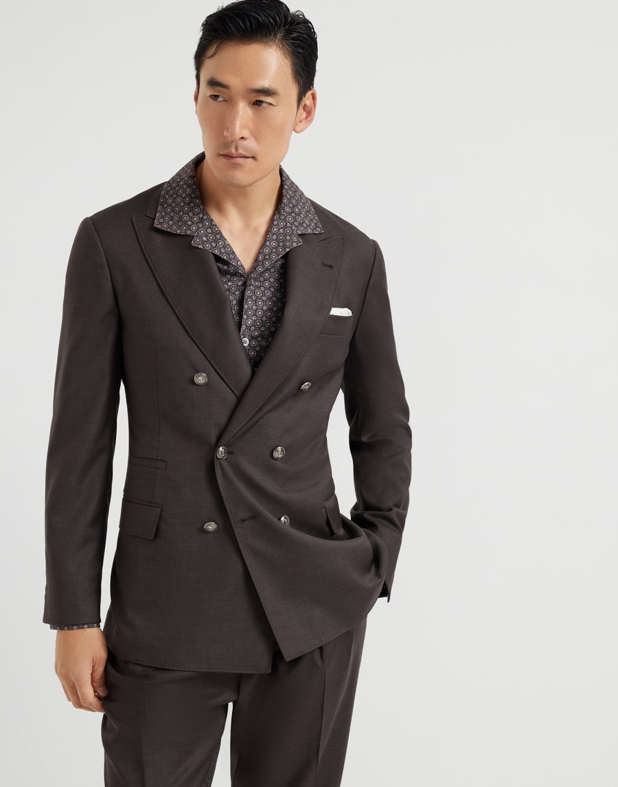 Giacca in lana vergine Marrone Uomo - Brunello Cucinelli