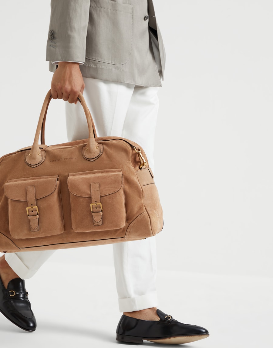 周末旅人包 饼干色 男款 - Brunello Cucinelli