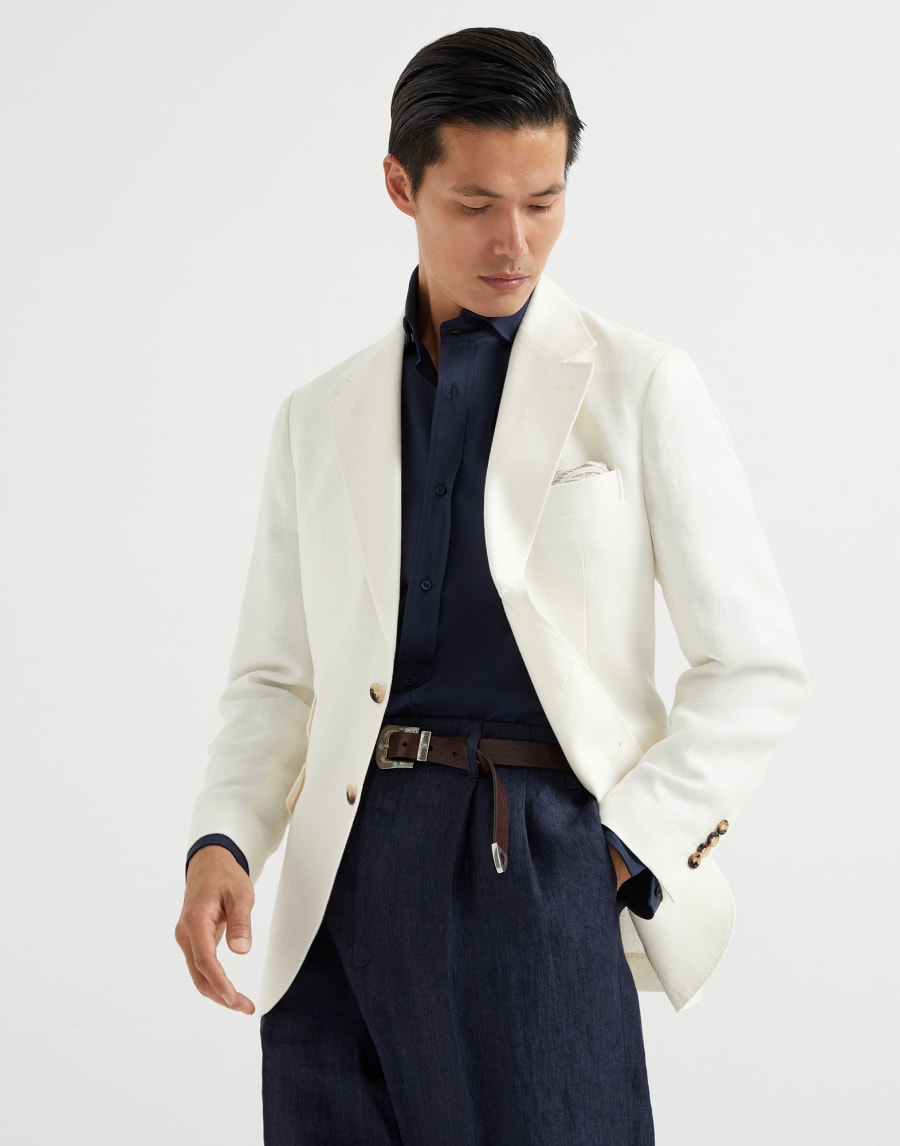 Dekonstruiertes Reitersakko Off-White Herren - Brunello Cucinelli