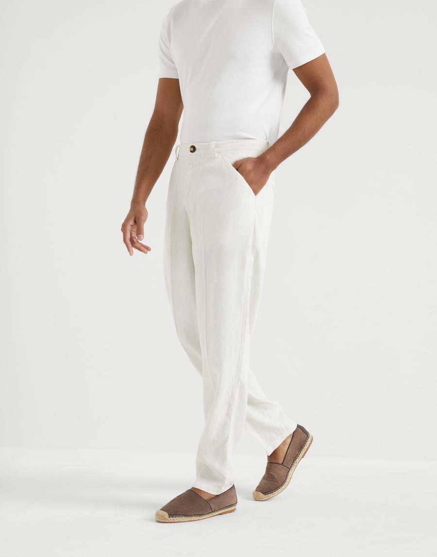 Leisure fit trousers White Man - Brunello Cucinelli