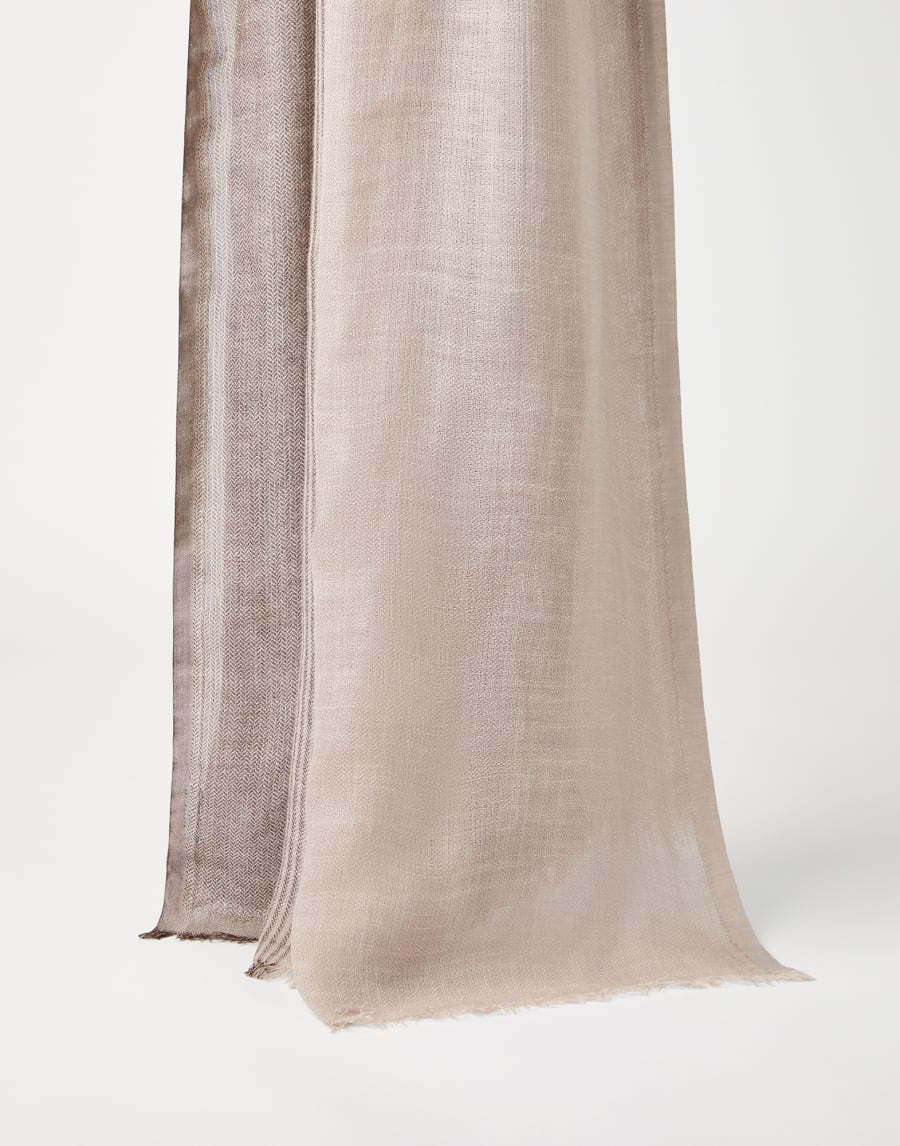 Linen and silk scarf Yuta Man - Brunello Cucinelli