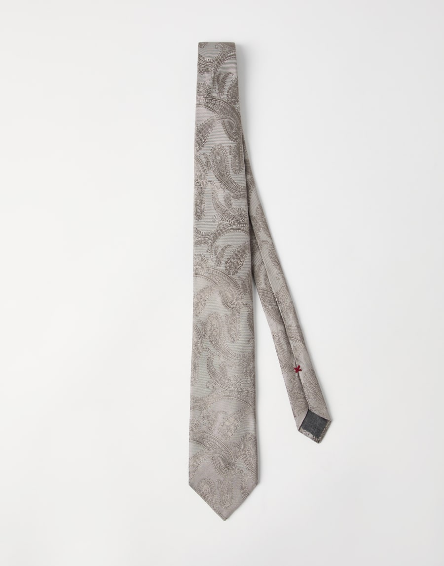 Silk tie with pattern Yuta Man - Brunello Cucinelli