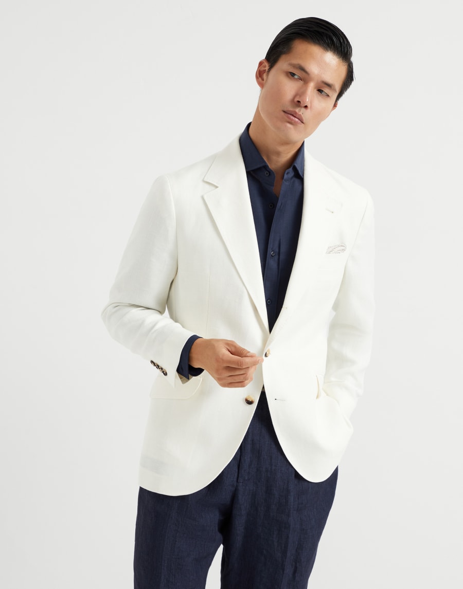 Dekonstruiertes Reitersakko Off-White Herren - Brunello Cucinelli