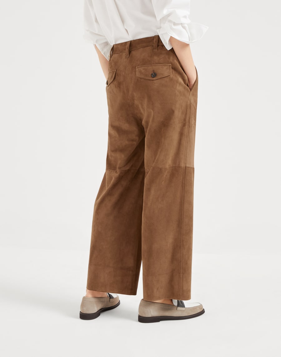 Брюки Chino Crop Коричневый Женщина - Brunello Cucinelli
