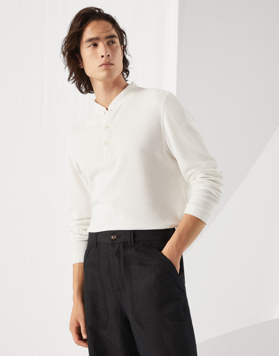 Long sleeve T-shirt Off-White Man - Brunello Cucinelli