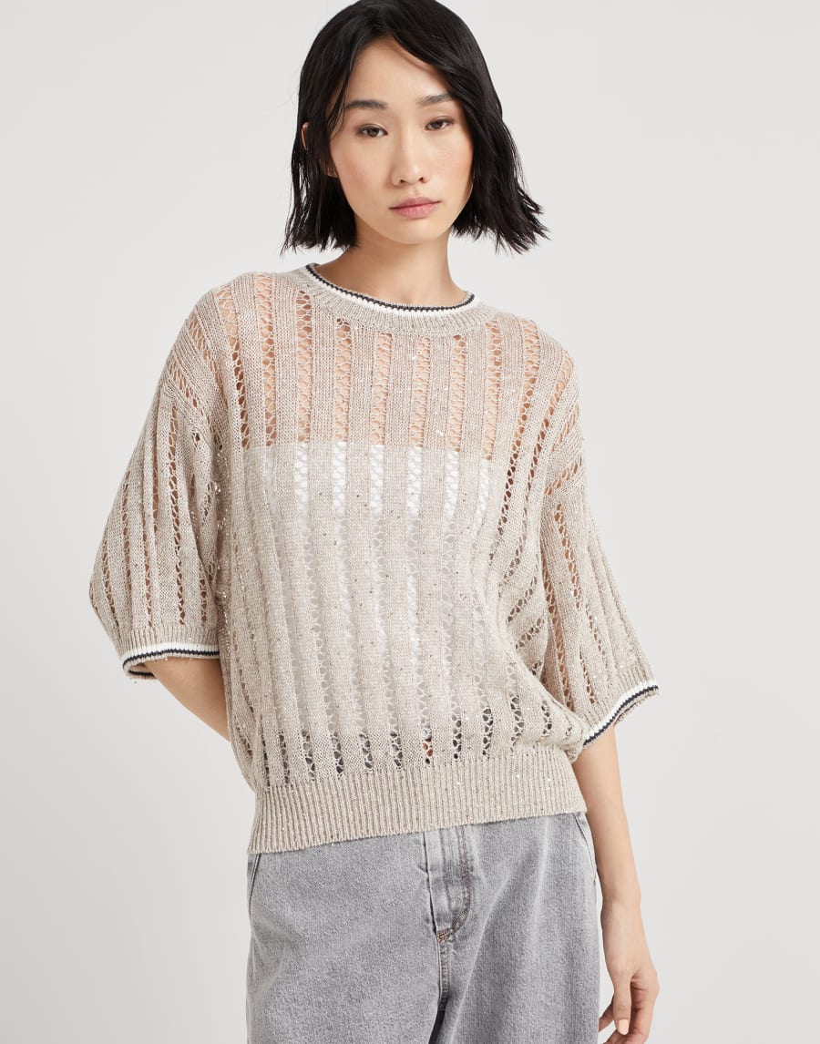 Maglia Dazzling Beige Freddo Donna - Brunello Cucinelli