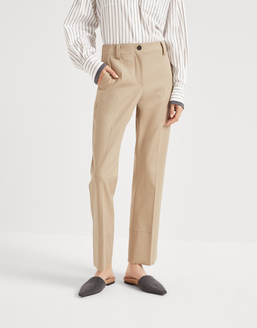 キックフレア シガレットトラウザーズ ベージュ レディース - Brunello Cucinelli