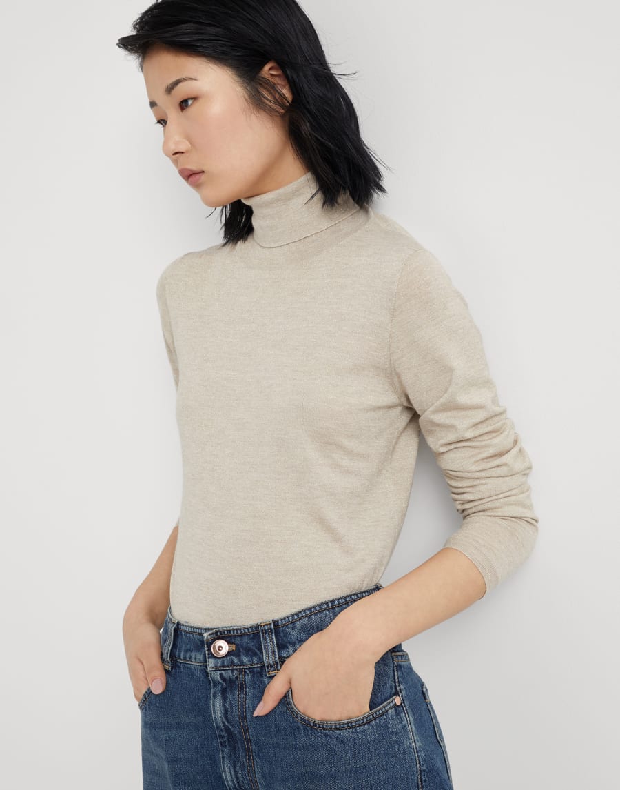 薄款毛衣 沙漠黄 女款 - Brunello Cucinelli