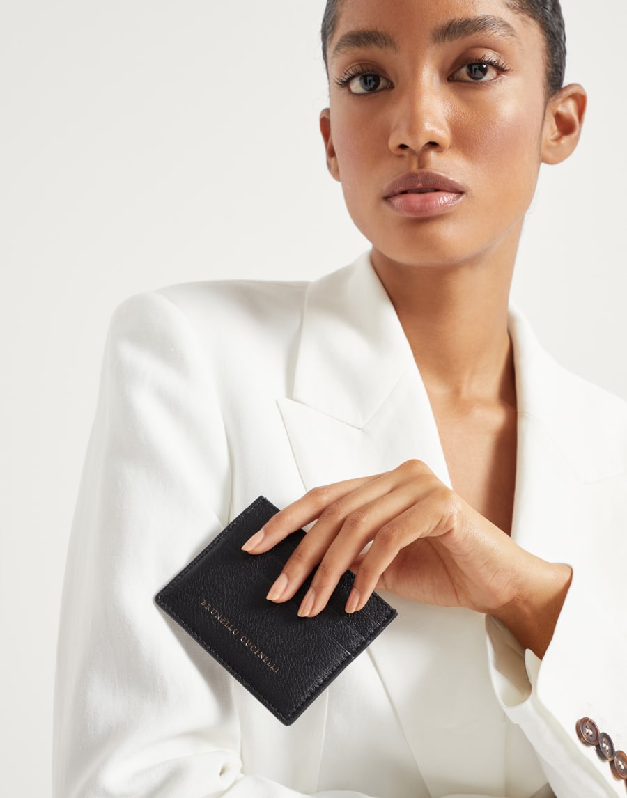 Leather card case Black Woman - Brunello Cucinelli