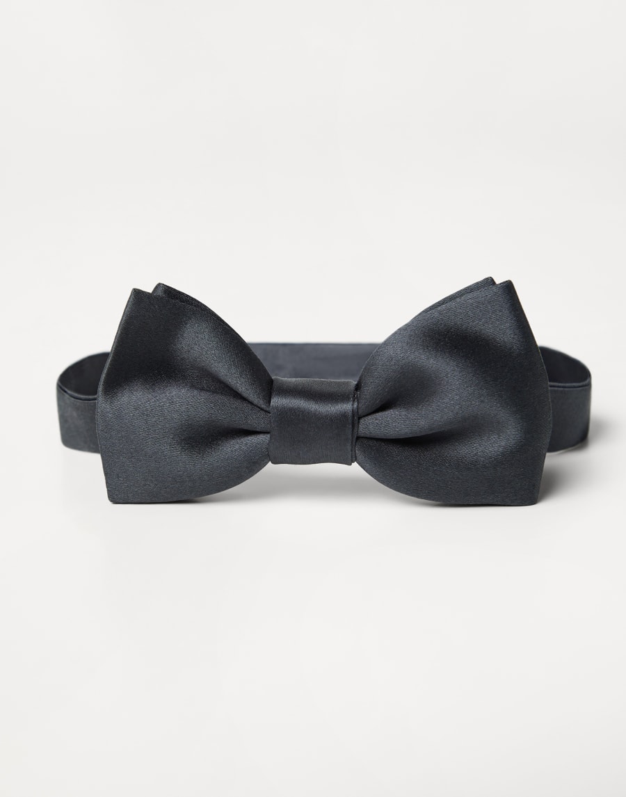 Satin bowtie Medium Grey Boys - Brunello Cucinelli