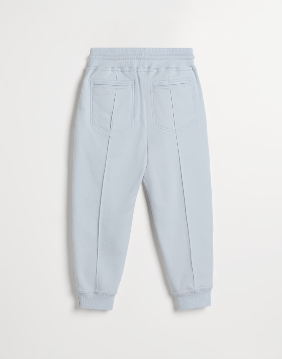 Trousers with Crête Sky Blue Boys - Brunello Cucinelli