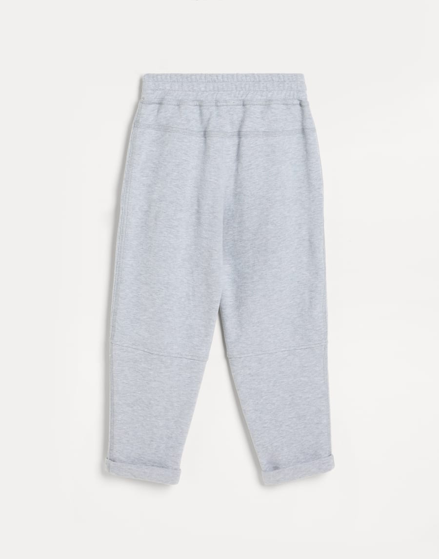 Smooth French terry trousers Grey Girls - Brunello Cucinelli