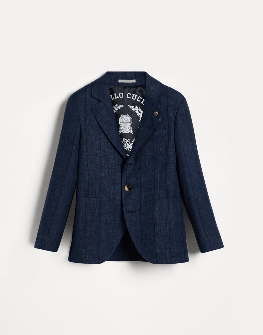 ダイアゴナルツイル フォーマルジャケット スカイブルー ボーイズ - Brunello Cucinelli