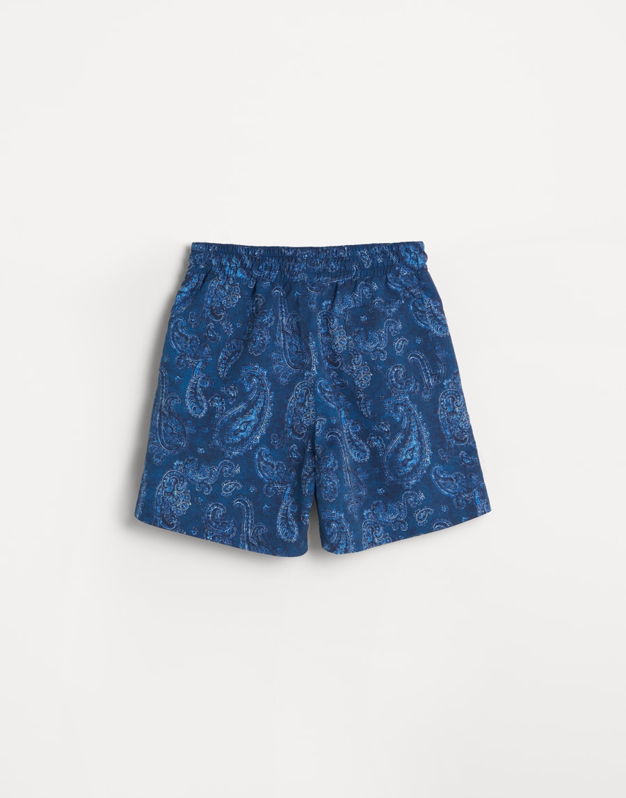 Paisley swim shorts Panama Boys - Brunello Cucinelli
