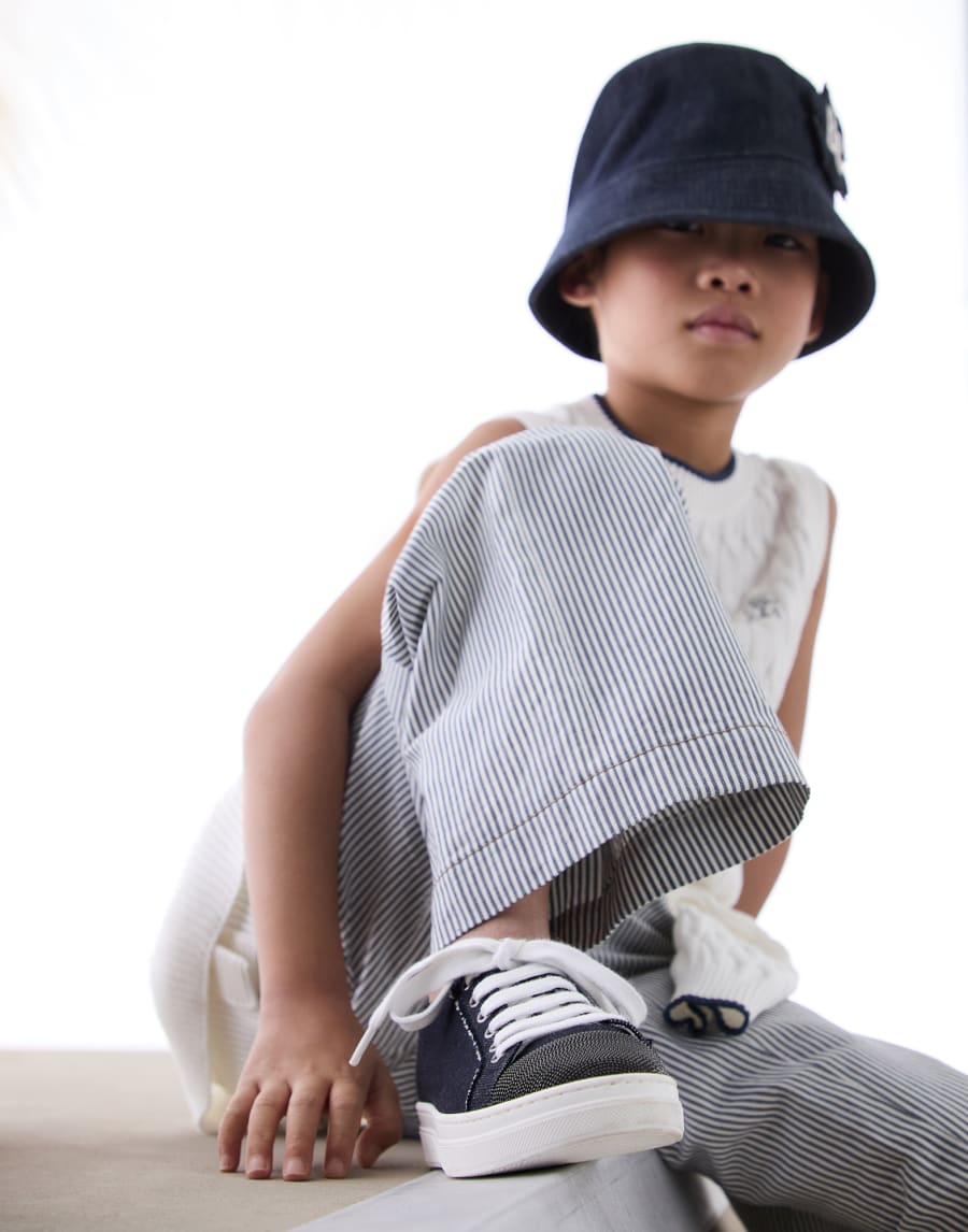 デニム スニーカー オフホワイト ガールズ - Brunello Cucinelli