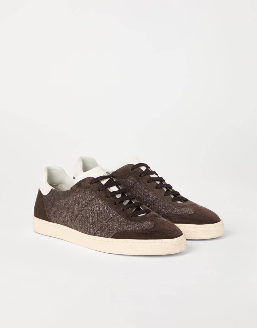 Knit sneakers Brown Man - Brunello Cucinelli