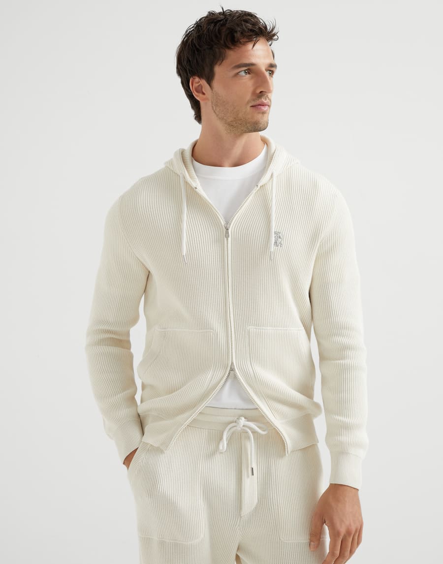 Knit top Ecru Man - Brunello Cucinelli