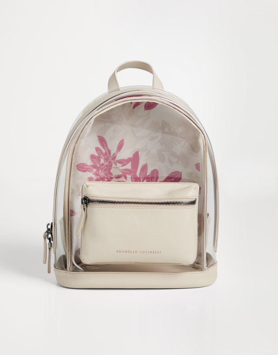 花卉印花 PVC 双肩包 红色 女童 - Brunello Cucinelli