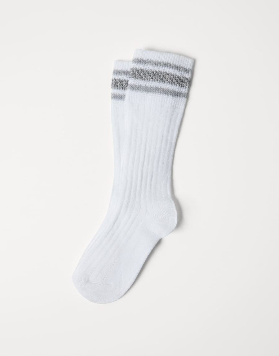 Ribbed socks Grey Girls - Brunello Cucinelli