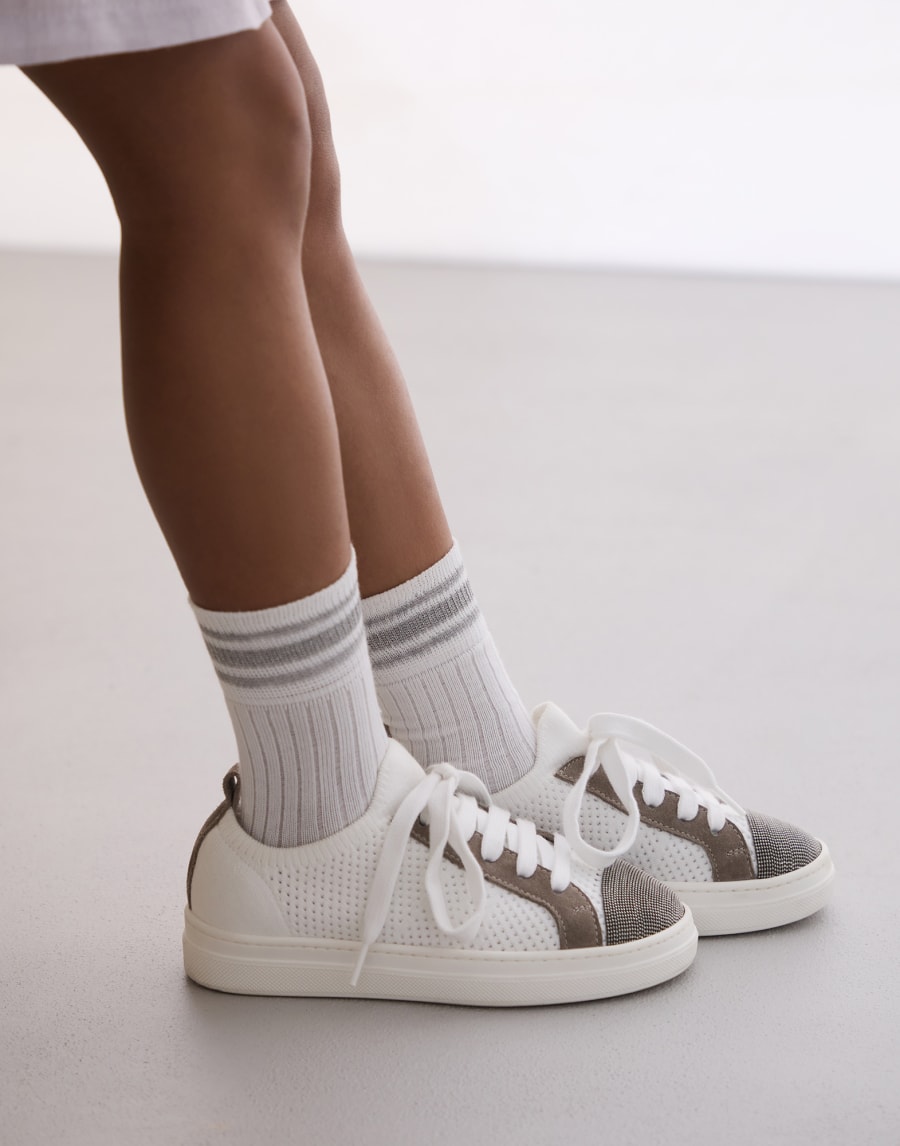 Ribbed socks Grey Girls - Brunello Cucinelli