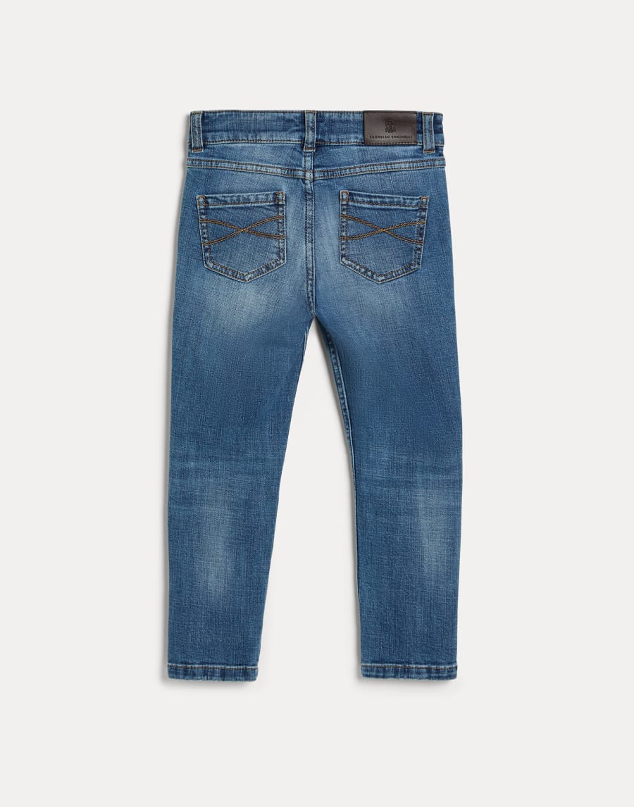 スリムフィット トラウザーズ ライトデニム ガールズ - Brunello Cucinelli