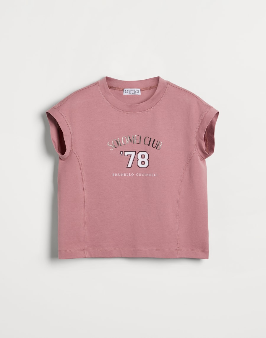 汗布T恤 粉红色 女童 - Brunello Cucinelli
