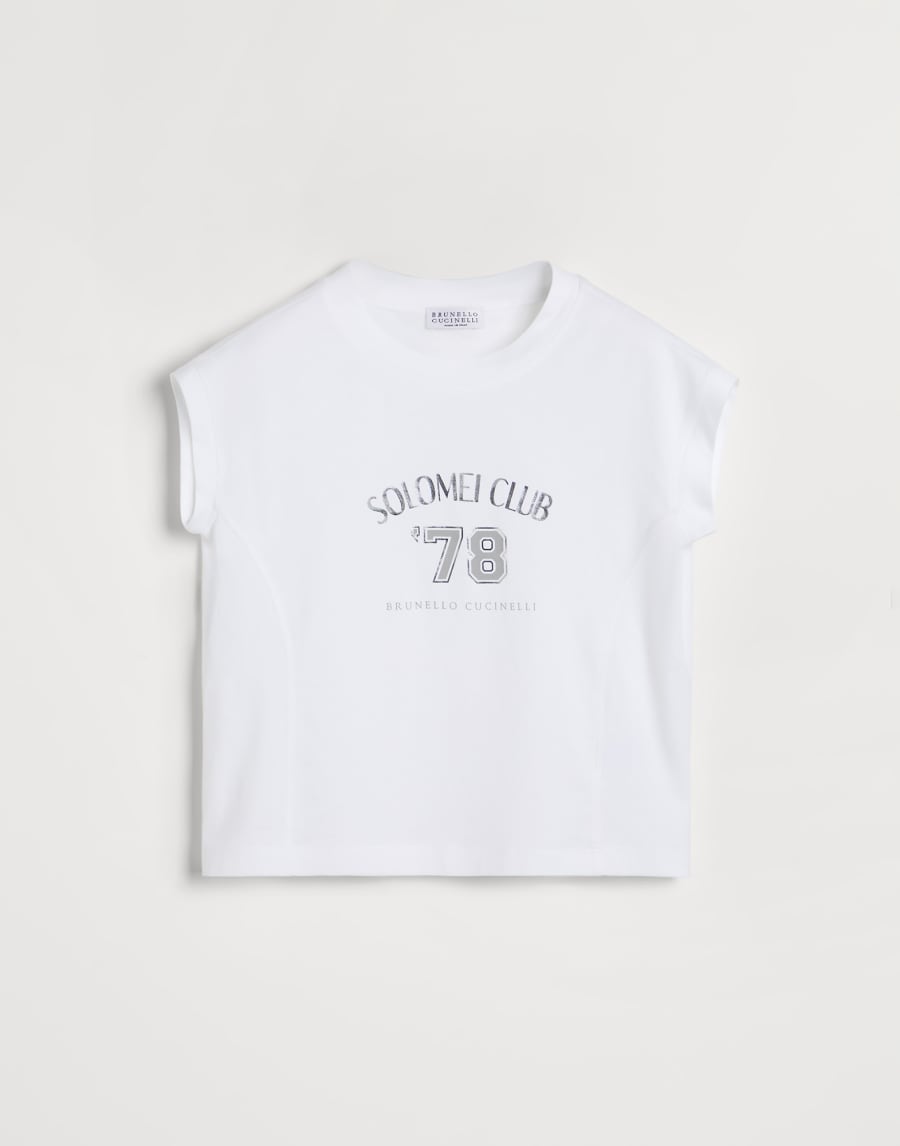 汗布T恤 白色 女童 - Brunello Cucinelli